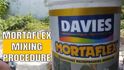 Mortaflex Mixing Procedure For Waterproofing .